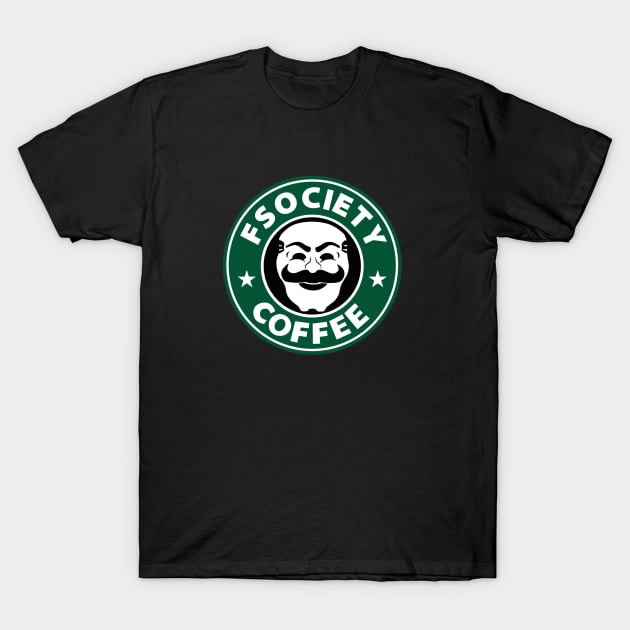 fsociety coffee T-Shirt by Ward